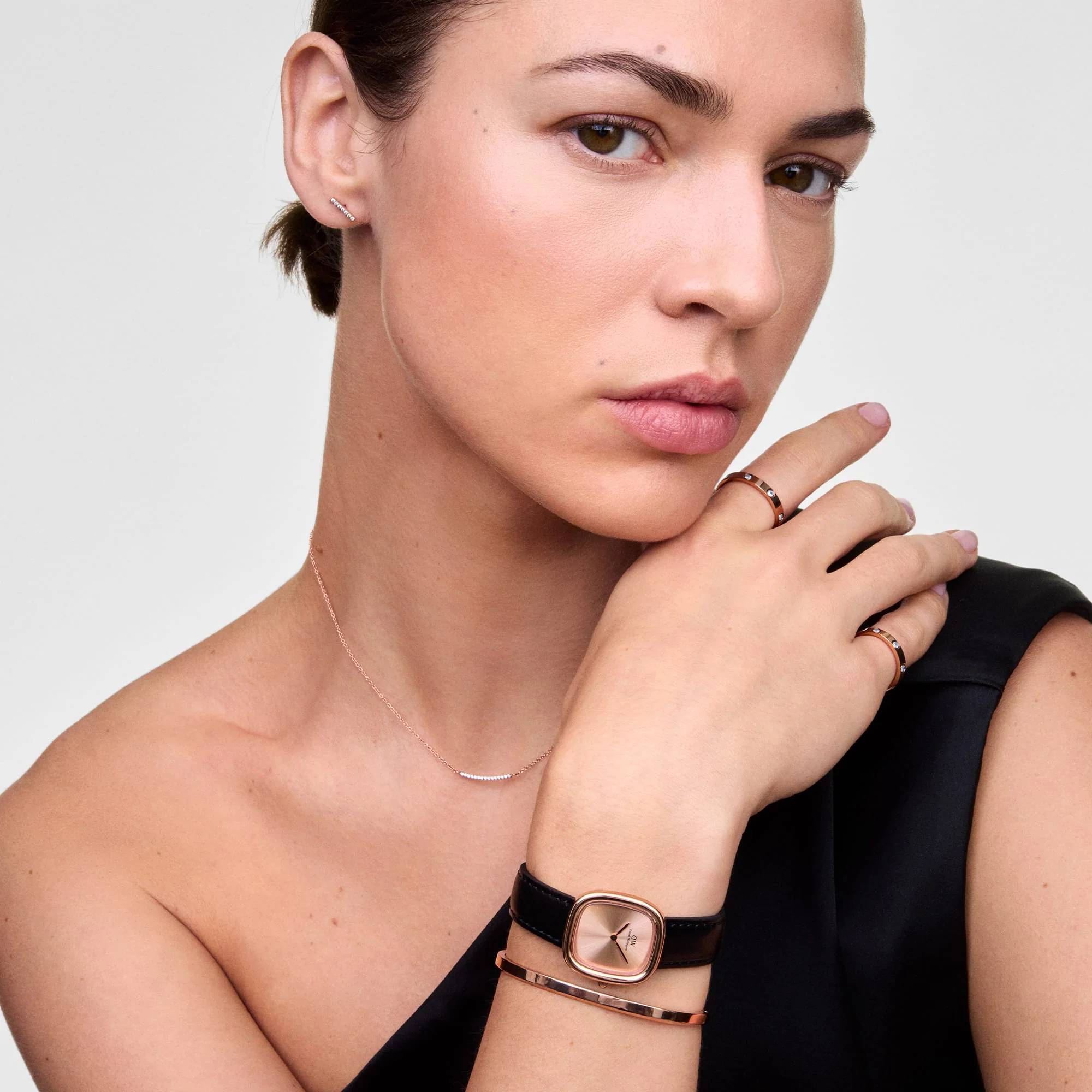 Orologio Donna Daniel Wellington Classic Margot Rosè Nero DW00100879